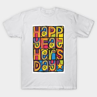 Happy Fathers Day 'Happy Mondays' Inspired Design T-Shirt